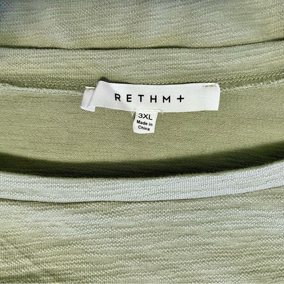 RETHM+ Sage Green Ruffle Sleeve Long Sleeve Top – Women’s Plus size 3XL - Picture 6 of 7